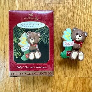 Hallmark Keepsake Ornament Baby’s Second Christmas ‘97